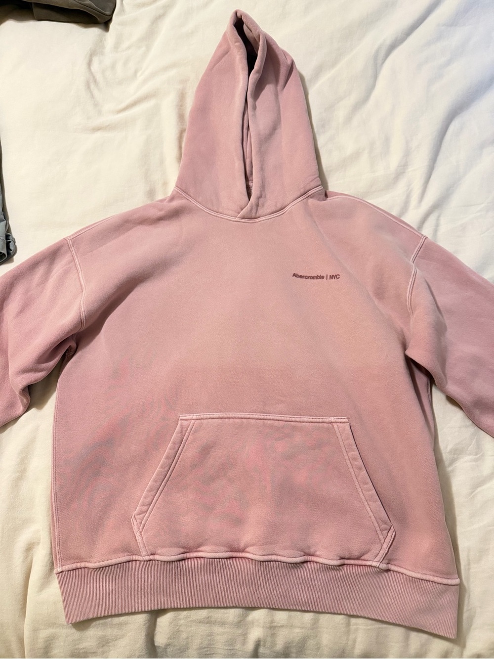 Abercrombie & Fitch Dusty Pink Micro Logo Hoodie